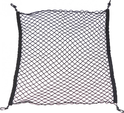 Carpoint Kofferraumnetz 75x85 cm - elastisch - mit 4 Haken - universell - zur Gepäcksicherung - Polyester - Autozubehör