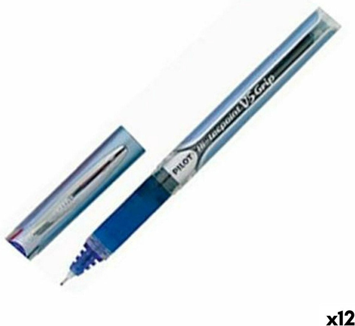 Pilot Stiftroller V5 Grip blaue Kugel 0,3 mm (12 Stück)