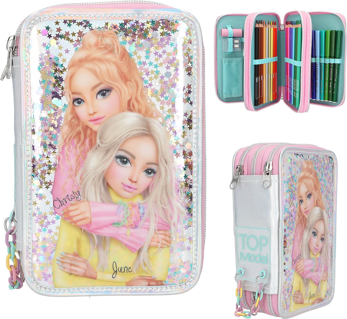 Top Model 3-Box-gefüllte Tasche Christy June