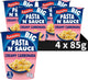 Batchelors Big Pasta 'n' Sauce Creamy Carbonara - Fertiggericht im Becher - 4 Stück - schnell fertig