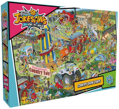 Gibsons – Witzsägen: Country Show Chaos (von Andy Tudor) – 1000 Teile 68 × 49 cm (B × H) – Puzzle für Erwachsene