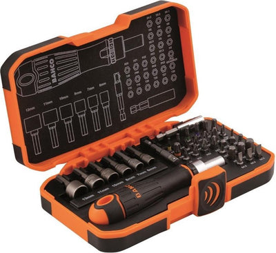 Bahco 59 s36bcr Bitsatz | 59 s36bcr – 36-teiliges Bit-Set mit Ratschenschraubendreher 1 4