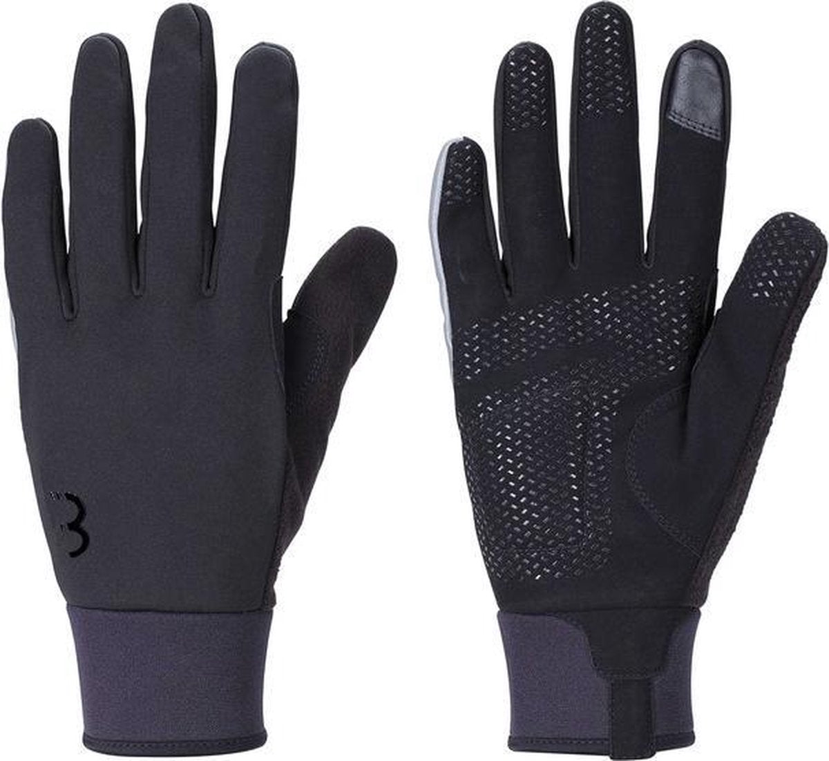 Bbb Cycling Controlzone Fahrradhandschuhe Winter – 5 – 10 ℃ – winddichte Fahrradhandschuhe Herren und Damen – Sporthandschuhe – Touchscreen kompatibel – Schwarz – Größe XL – BWG-36