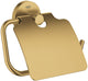 Grohe Start Toilettenpapierhalter mit Deckel – Schrauben oder Kleben – Metall – gebürsteter cooler Sonnenaufgang