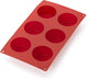 Lékué Backform 6 Muffins – Silikon – Rot