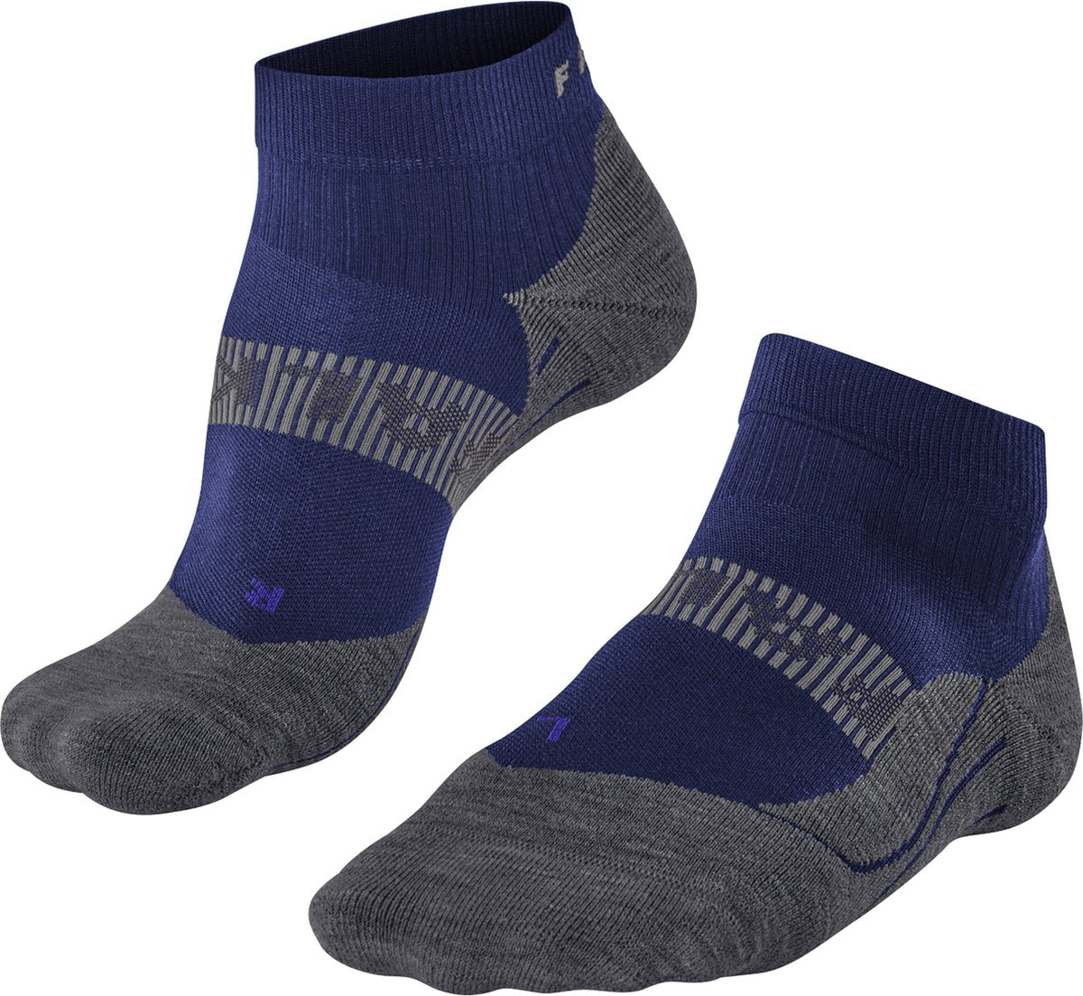 Falke ru4 cool kurze Anti-Blasen-Funktionsmaterial-Laufsocken Herren blau – Größe 44-45
