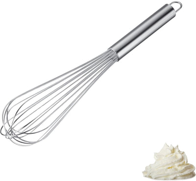 Westmark Schneebesen Pro – stabiler Edelstahl-Schneebesen für Eier, Teig und Saucen – praktischer Schneebesen zum Schlagen, Rühren und Mixen – Silber, 38 cm
