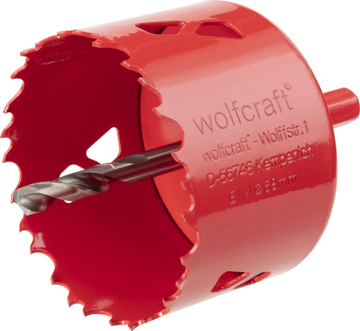 Wolfcraft – Lochsäge 68 mm – BIM-Lochbohrer 68 mm – 5474000