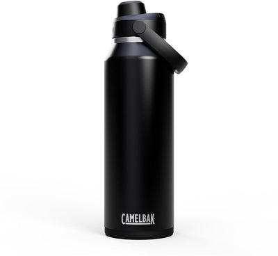 Camelbak Thrive Chug Trinkflasche – 1,2 l – Edelstahl – mit Schraubverschluss – Isolierwasserflasche – Schwarz