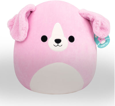 Jazwares Squishmallows – großer Plüsch (Peggy Sue – Pink Golden Retriever mit weißem Bauch) – 40 cm Plüsch
