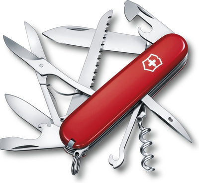 Victorinox Huntsman Schweizer Taschenmesser – 15 Funktionen – klassisches Rot – Edelstahl