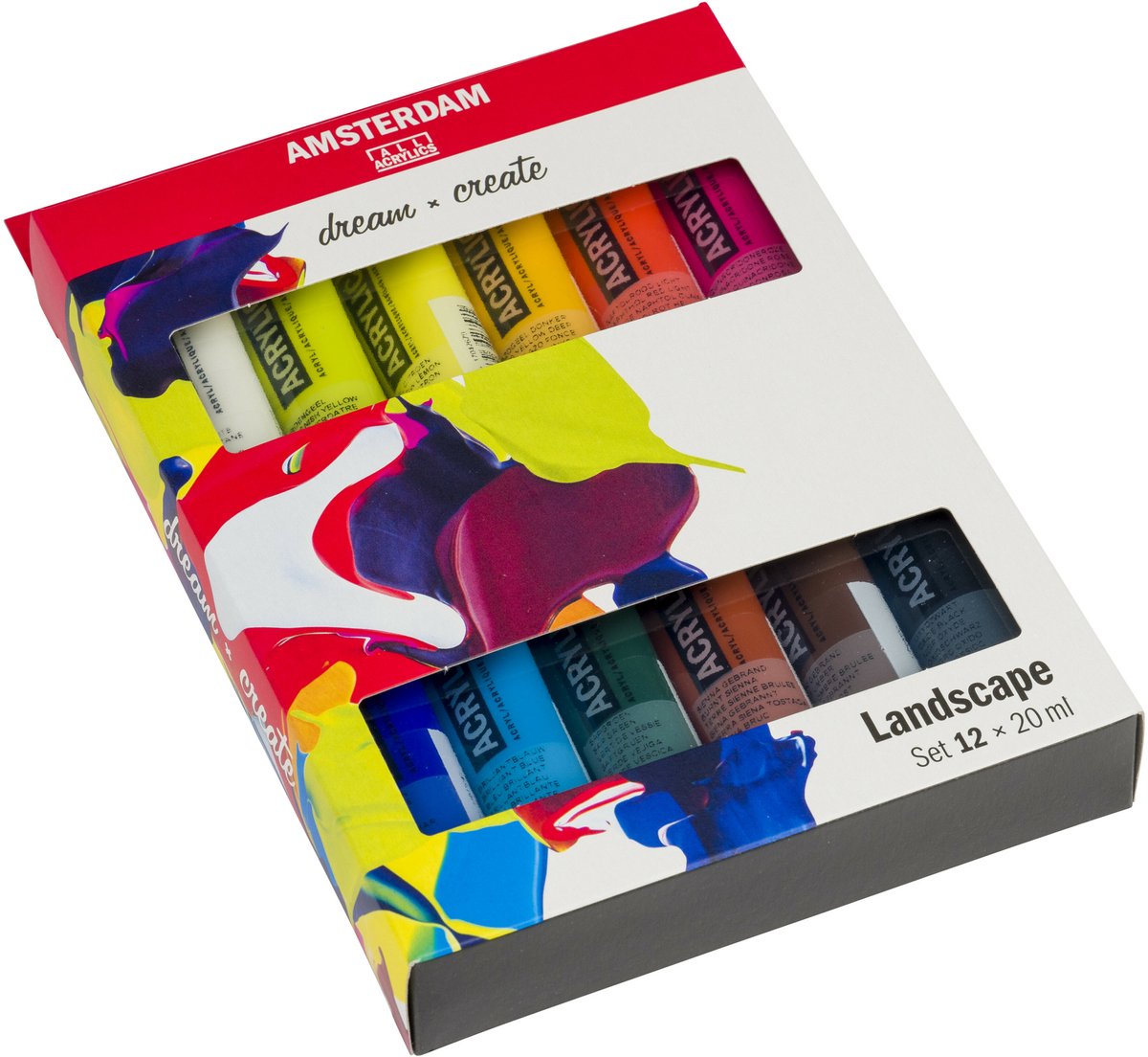 Bruynzeel Amsterdam Standard-Serie Acrylfarben-Landschaftsset 20 ml, 12-tlg.
