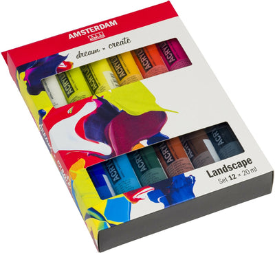 Bruynzeel Amsterdam Standard-Serie Acrylfarben-Landschaftsset 20 ml, 12-tlg.