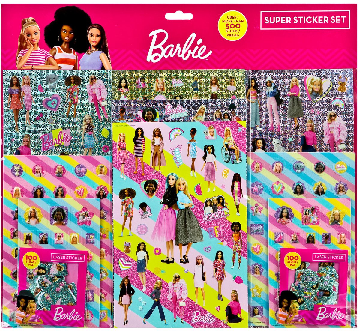 Undercover Super Sticker Set Barbie