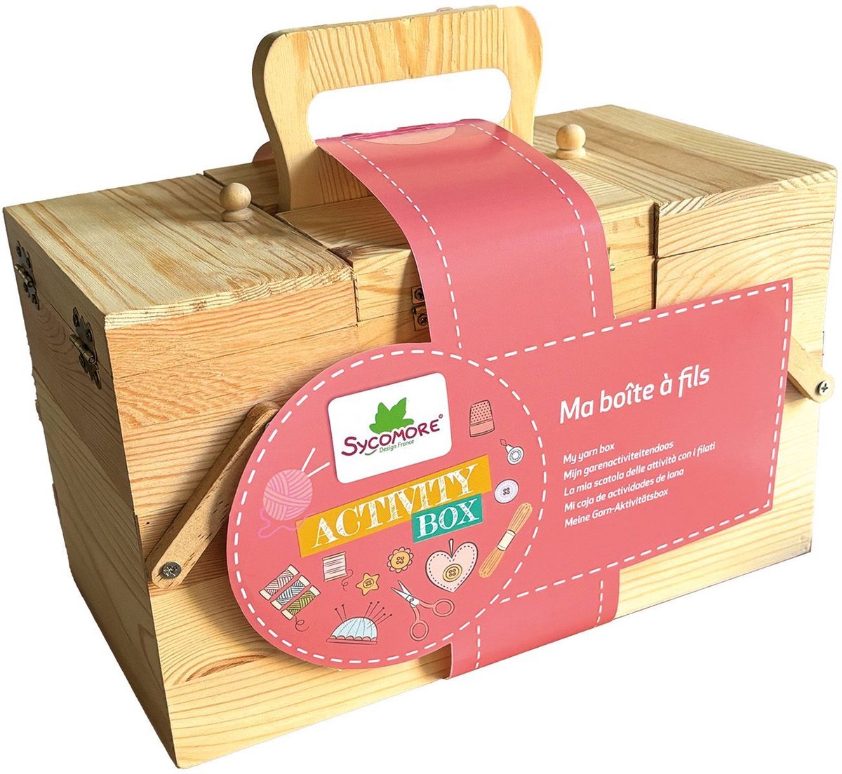 Sycomore kreatives Bastelset Aktivitätsbox für Kinder ab 7 Jahren.