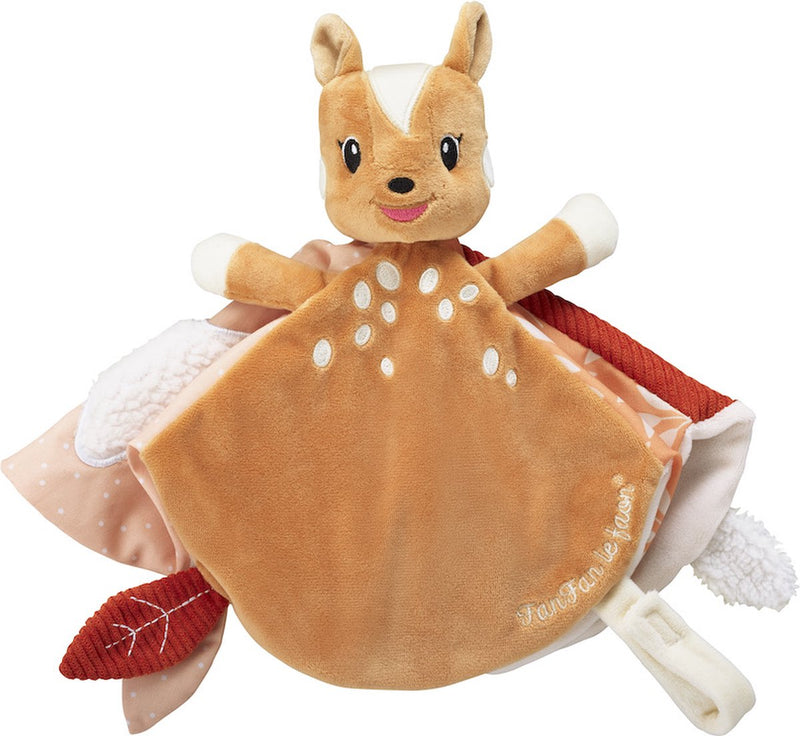 Sophie die Giraffe Schmusetuch Fächer Fächer der Hirsch - Babykuscheltuch - Mutterschaftsgeschenk - Babypartygeschenk - ab 0 Monaten - 15 x 15 cm