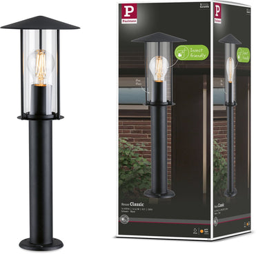 Paulmann Pollerleuchte klassisch insektenfreundlich IP44 500 mm 2200k 4,3w 420lm 230v schwarz E27 Metall