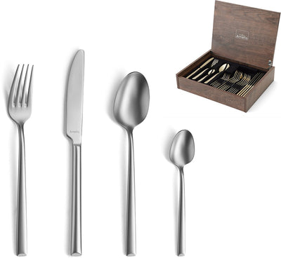 Amefa Metropole 24-teiliges Besteckset – Samt – in luxuriöser Holzbox – 6 Personen