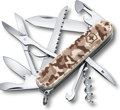 Victorinox Huntsman Desert Schweizer Taschenmesser – 15 Funktionen – Tarnung
