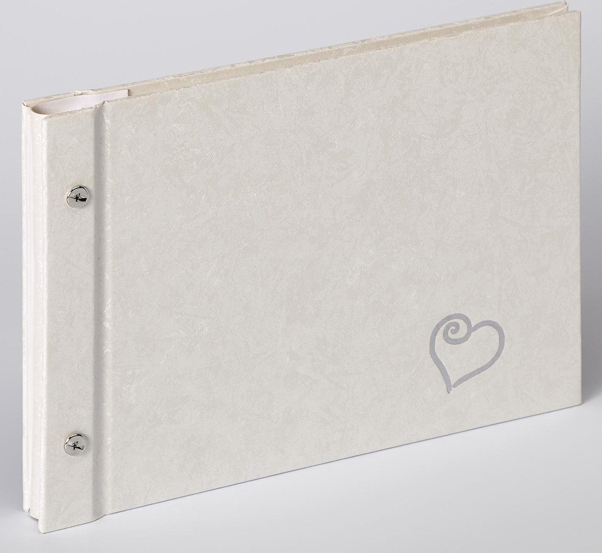 Walther SBL-210-W Sinfonia Wedding Forever – Hochzeitsalbum – 26,5 x 19 cm – Weiß
