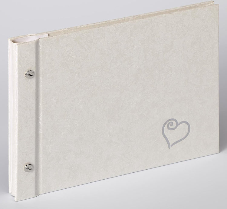 Walther SBL-210-W Sinfonia Wedding Forever – Hochzeitsalbum – 26,5 x 19 cm – Weiß