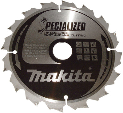 Makita Zubehör Kreissägeblatt | Holz | Spitze 190x30x2.016t 23g - b-33059