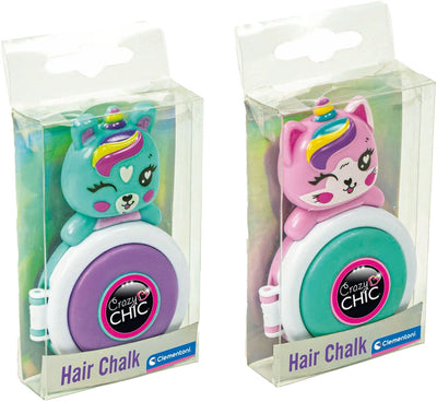 Clementoni Crazy Chic schöne Haarkreide Einhorn lila blau