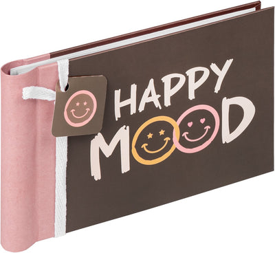 Walther ma-133 Happy Mood – Mini-Einsteckalbum mit Spirale – 36 Fotos 10 x 15 cm – braun