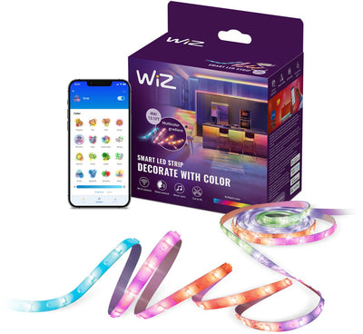 Wiz RGB-LED-Streifen – 4 Meter – einfache Installation – 16 Millionen Farben – Musiksynchronisierung – RGB; mehrere Farben gleichzeitig