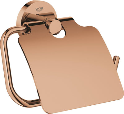 Grohe Essentials Toilettenpapierhalter – mit Deckel – warmer Sonnenuntergang (glänzende Bronze) – 40367da1