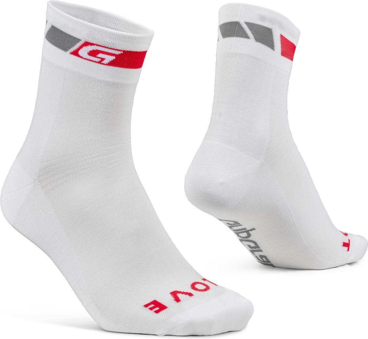 Gripgrab – klassische, normal geschnittene Sommer-Radsocken 1 Paar Coolmax-Radsocken – weiß – Unisex – Größe S (38–41)