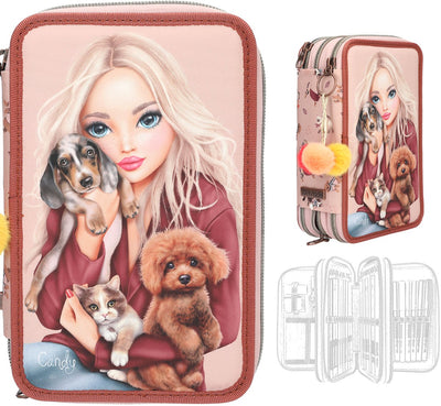 Depesche – Topmodell Federmäppchen mit 3 Fächern – Fur Ever Friends