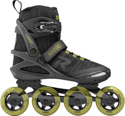 Roces Warp Thread TIF 84 Inline-Skates Unisex – 4x84mm Rollen – Fitness-Inline-Skates – Schwarz Grün – Größe 40
