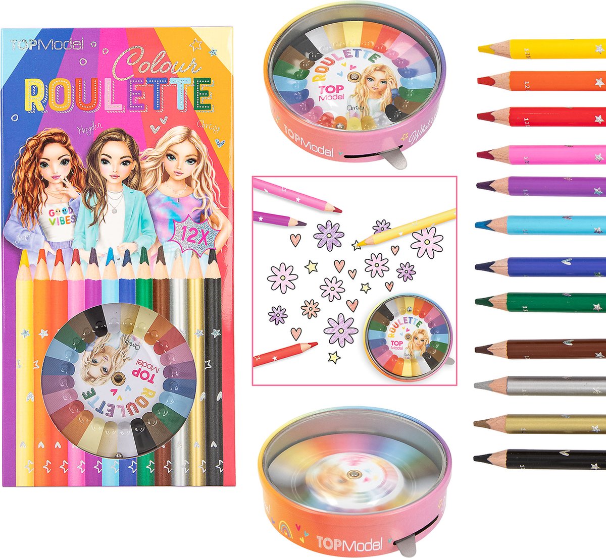 Depesche – Topmodel Color Roulette – Buntstifte