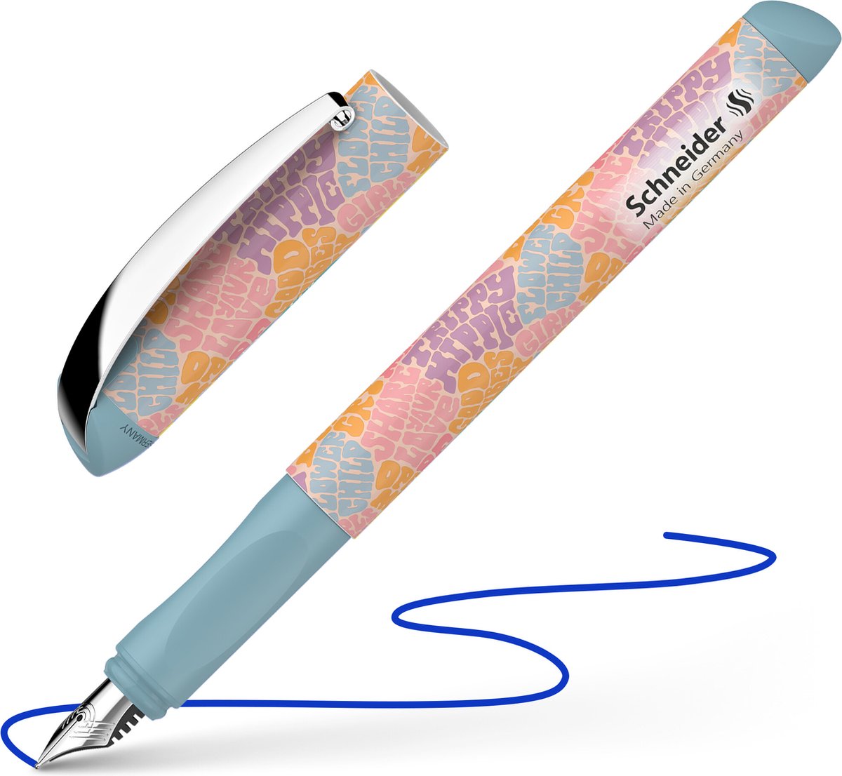 Schneider Stationery Schneider Füllfederhalter – Glam – Positivity – Blau – Penpun M – S-167769