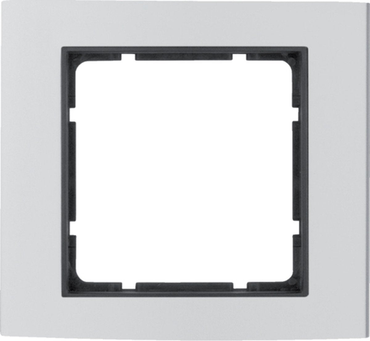 Hager 10113004 - Aluminium - Anthrazit - Aluminium - matt - schraubenlos - Birke - 1 Stk.