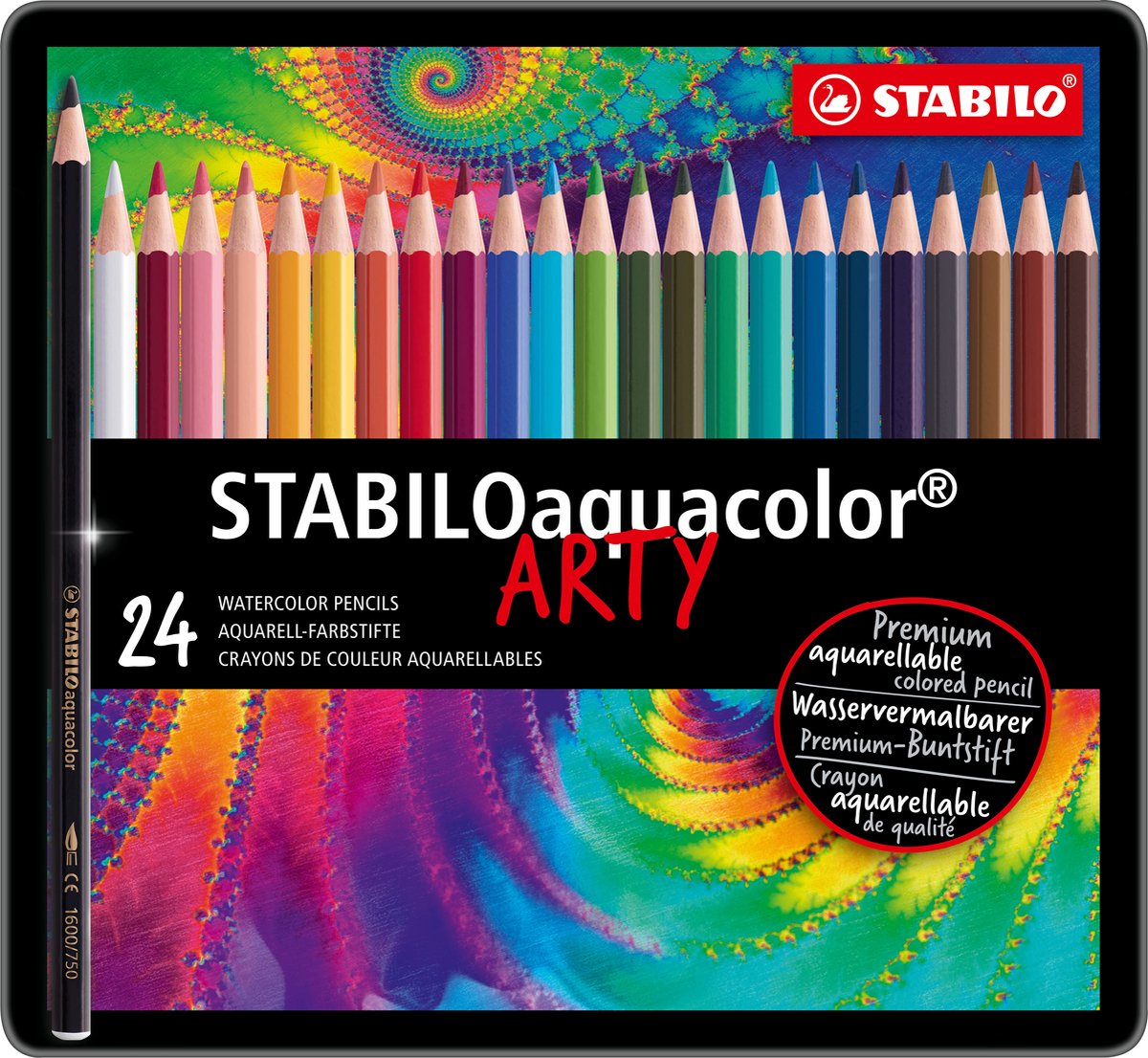 Stabilo Aquacolor Metall Box, 24st.