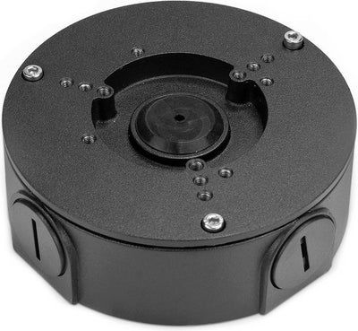 Dahua Aufputzdose PFA130-E-B – Schwarz – Kabelmontagedose Dome-Kamera – max. 11,2 cm – Anschlussdose – staubfrei – wasserbeständig – Aluminium