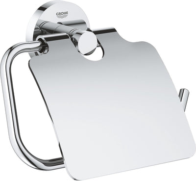 Grohe Essentials Toilettenpapierhalter – mit Deckel – Chrom