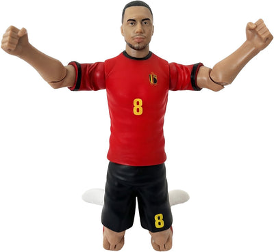 Megableu Actionfigur Red Devils – Youri Tielemans – Fußballpuppe mit beweglichen Gliedmaßen – offizielles Merchandise