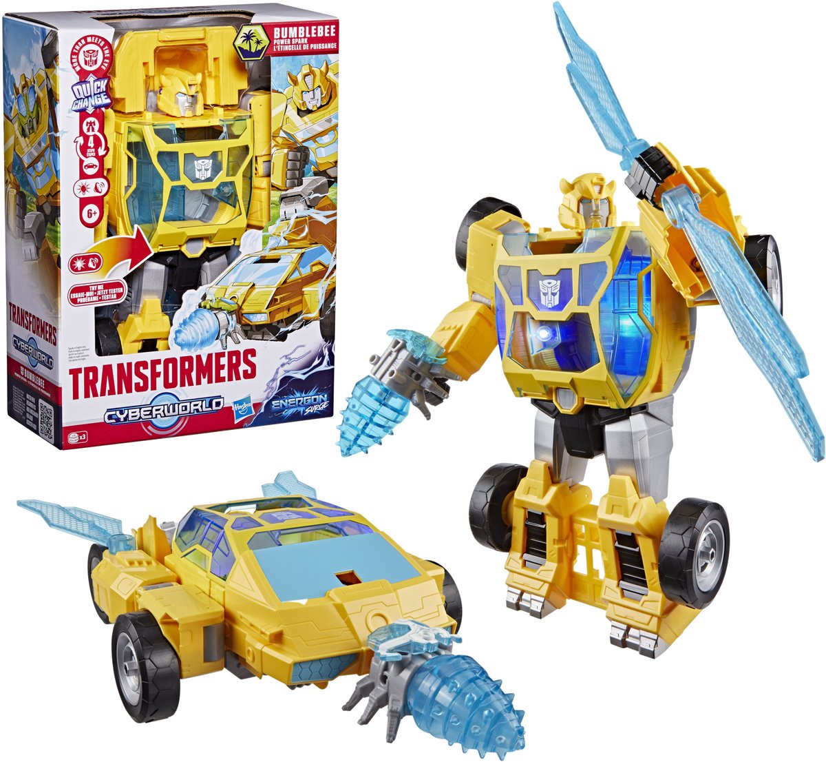 Transformers Cyberworld Energon Surge Bumblebee Power Spark – Actionfigur 28 cm