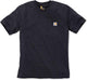 Carhartt 103296 Workwear-Taschen-T-Shirt – entspannte Passform – Schwarz – M