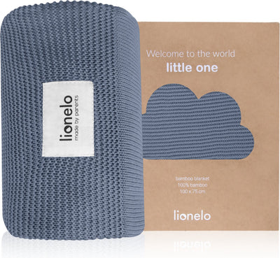 Lionelo Bambusdecke – Deluxe-Babydecke – hypoallergen – antibakteriell – antimykotisch – 100 % Bambus-Baumwolle – thermoregulierend – weich atmungsaktiv – nachhaltig – waschbar – ab der Geburt – 100 x 75 cm