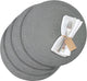 Westmark Set mit 4 Tischsets, ø 38 cm, Polypropylen, grau, Saleen-Kollektion: Kreis