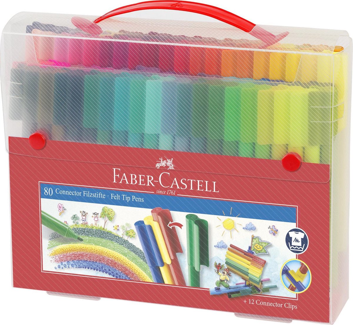 Faber-Castell Filzstift-Anschlussetui 80-teilig
