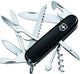 Victorinox mittelgroßes Taschenmesser für die Jagd, Schweizer Taschenmesser mit 15 Funktionen