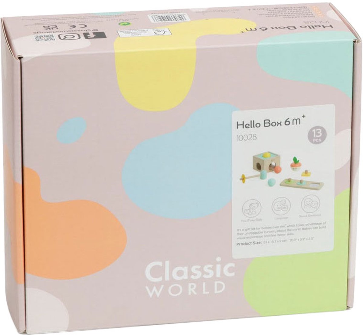 Klassische Welt der Welt Baby Hello Toy Box 6-12 Monate