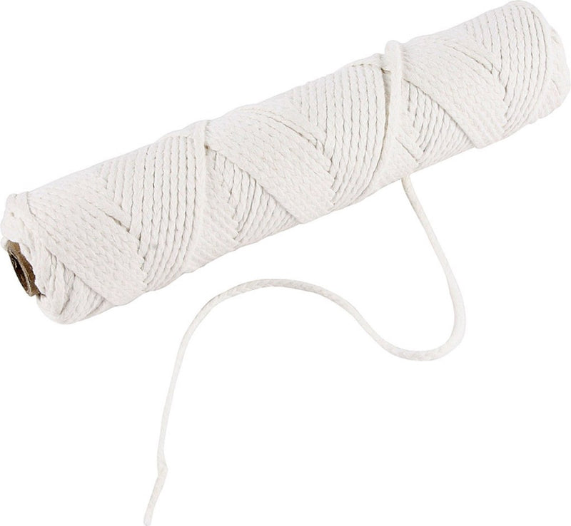 Creativ Company Docht für Stearin, geeignet für gegossene Kerzen mit einem Durchmesser von 50-70 mm, 100 gr, 80 m 1 Rolle