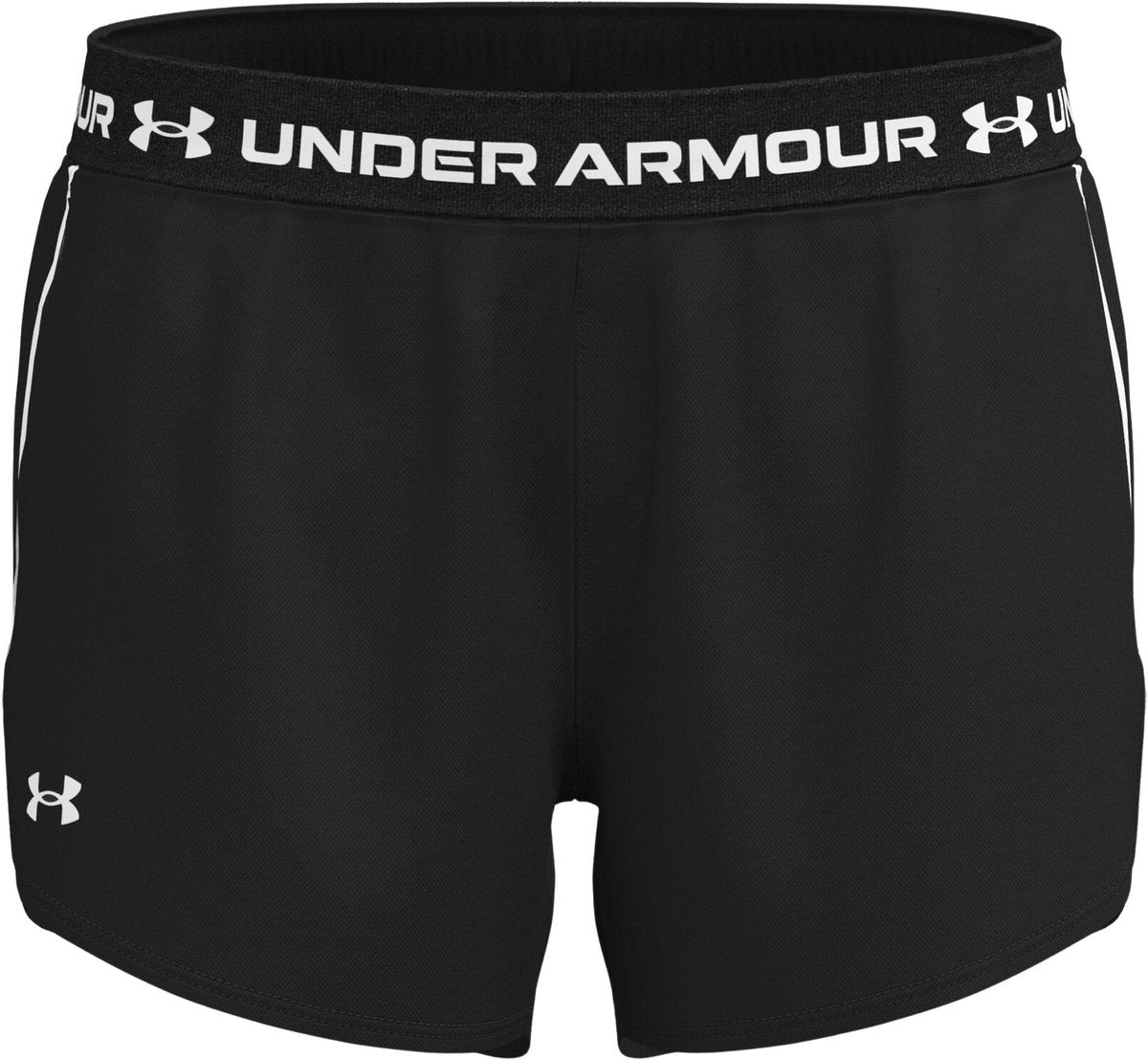Under Armour Tech Play Up Shorts-Blk Damen-Sporthose – Schwarz – Weiß