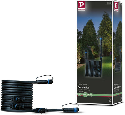 Paulmann Plug Shine Kabel 5m 4 Ausgänge IP68 schwarz
